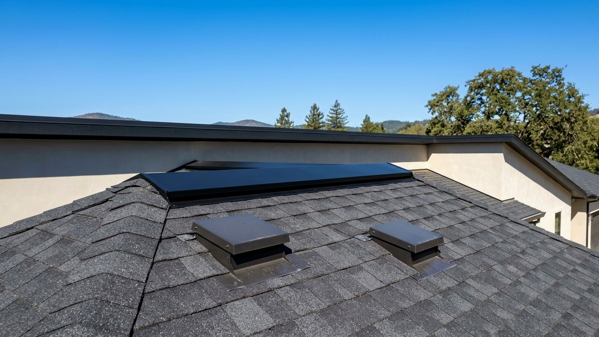 Class A Fire-Safe Steep-Slope Roof Installation with Ridge Venting in Los Gatos Foothills, CA