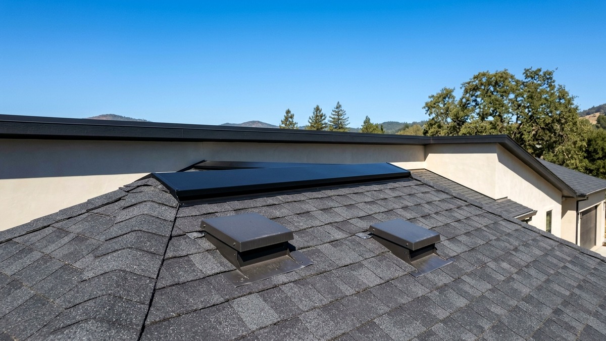 Class A Fire-Safe Composite Shake Roof on Wooded Estate in Woodside, CA